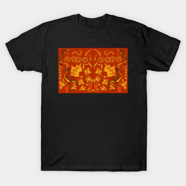 Autumn Leaves and Serpents T-Shirt by djrbennett